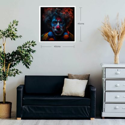 brilliant prints, Bob Dylan as a clown in situ, limited art print for sale online