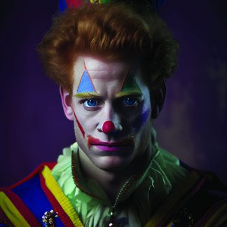 Brilliant prints Prince Harry as a clown limited art print for sale