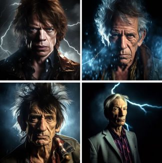 Rolling Stones as Rock Gods