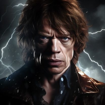 Brilliant prints, Mick Jagger as a Rock God, limited edition fine art prints for sale