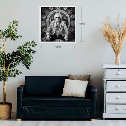 Brilliant Prints, Boris Johnson Shown as a 1960s Hippy, in situ limited edition fine art prints for sale