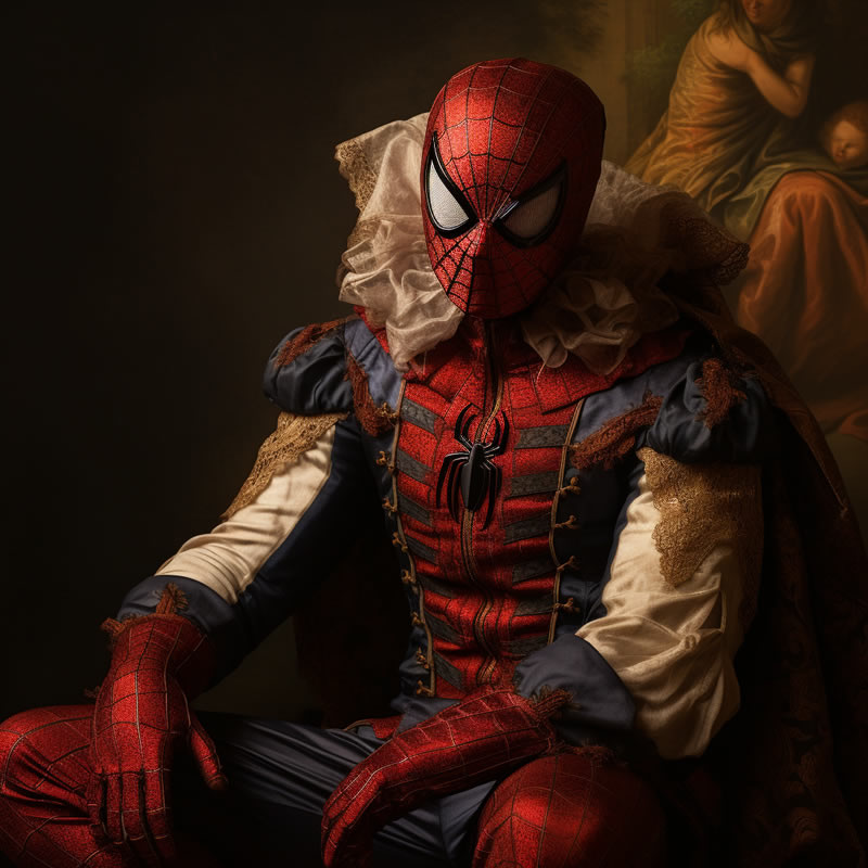 Brilliant Prints, Spider-Man as painted by Rembrandt, limited edition fine art prints for sale