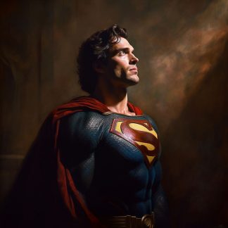 Brilliant Prints, Superman as painted by Rembrandt, limited edition fine art prints for sale
