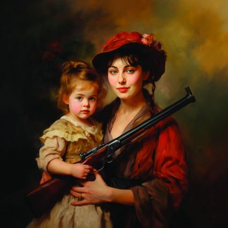 Limited edition art prints Renoir, mother, child and rifle
