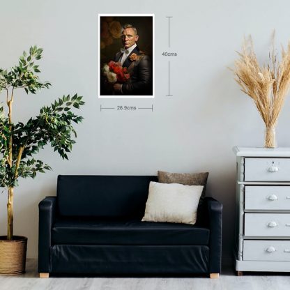 Brilliant prints Limited Edition Daniel Craig as bond gay icon fine Art Print in situ