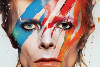 Brilliant prints David Bowie impasto detailed image 2